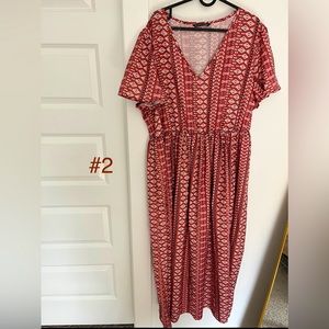 Bloomchic geometric print excellent condition maxi dress size 18-20